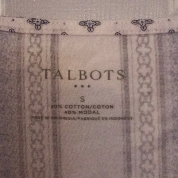 Talbots cap sleeve summer top - Picture 2 of 2